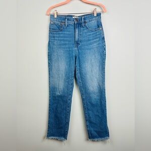 Madewell Women's The Perfect Vintage Straight Leg Blue Jeans Size 27